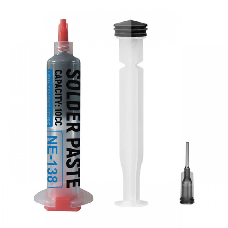 C4-High-quality low-temperature solder paste Sn42Bi58 alloy. Melting at 138°C 