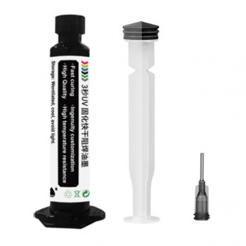 D1-BG new UV-curable solder mask ink dries in 3 sec BG-7pro Black