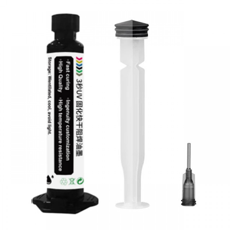 D1-BG new UV-curable solder mask ink dries in 3 sec BG-7pro Black