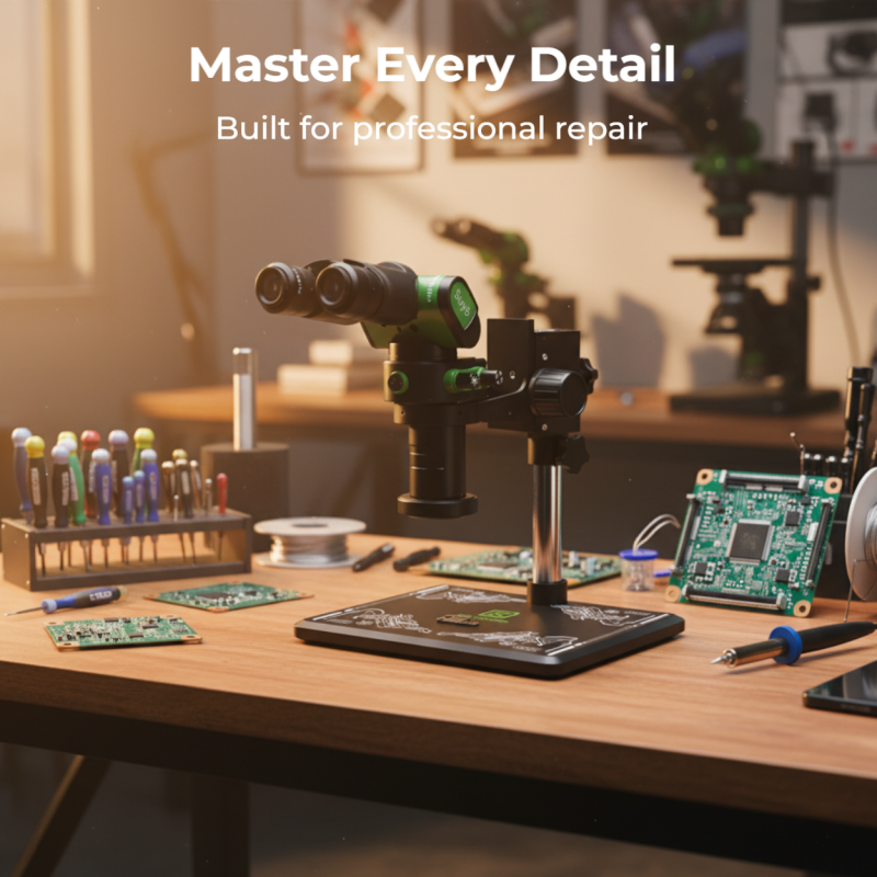 BG Trinocular Stereo Microscope 7X to 45X Suyo-1