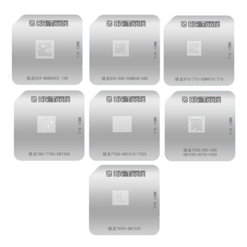T5-BG IC soldering paste planting stencil for Qualcomm